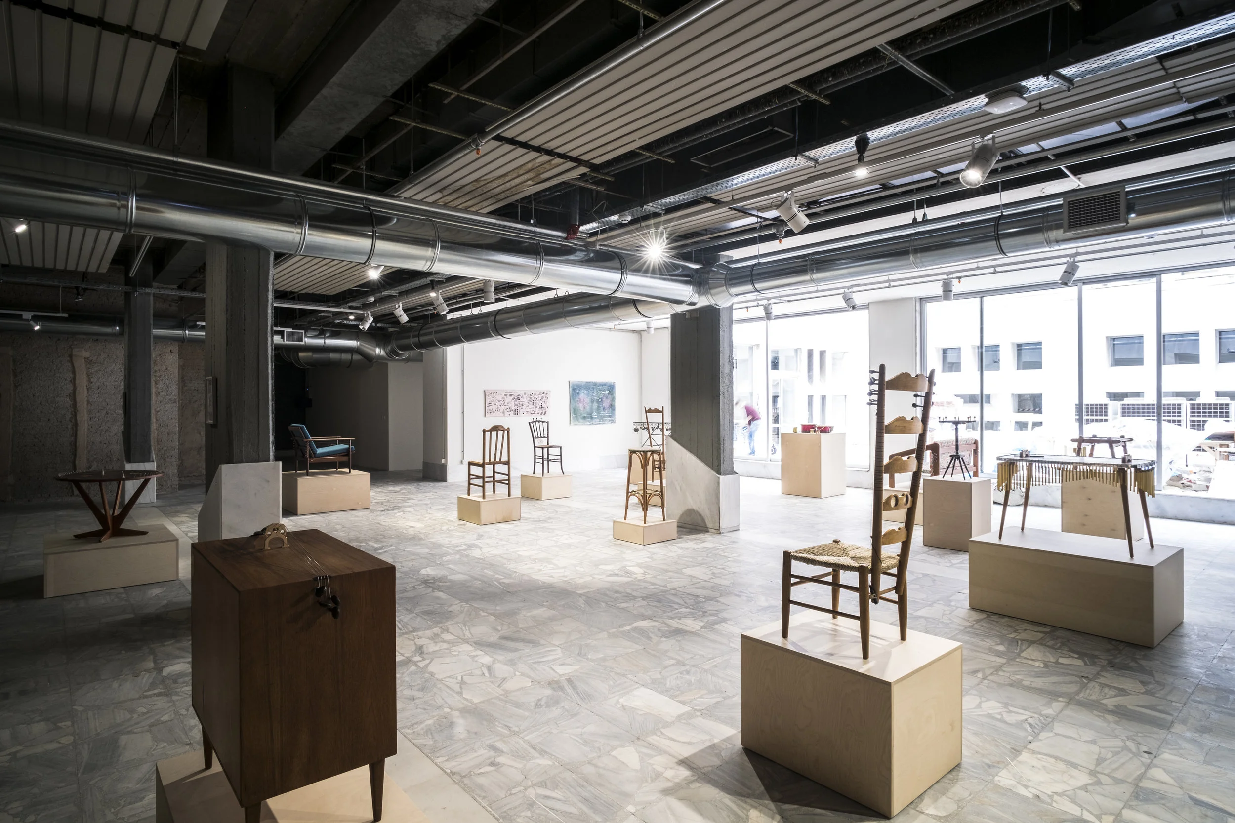 Nevin Aladag, "Music Room", 2017, Documenta 14, Athens; ODEION © Mathias Voelzke