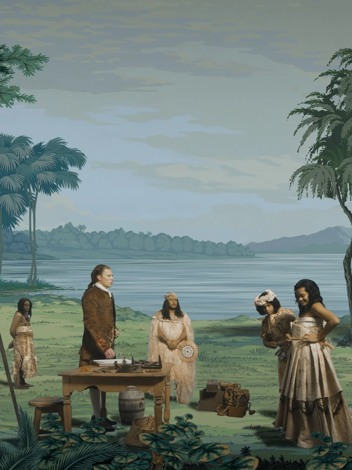 Lisa Reihana, detail in Pursuit of Venus [infected], 2015–17, Ultra HD video, colour, sound, 64 min. Image courtesy of the artist and New Zealand at Venice.