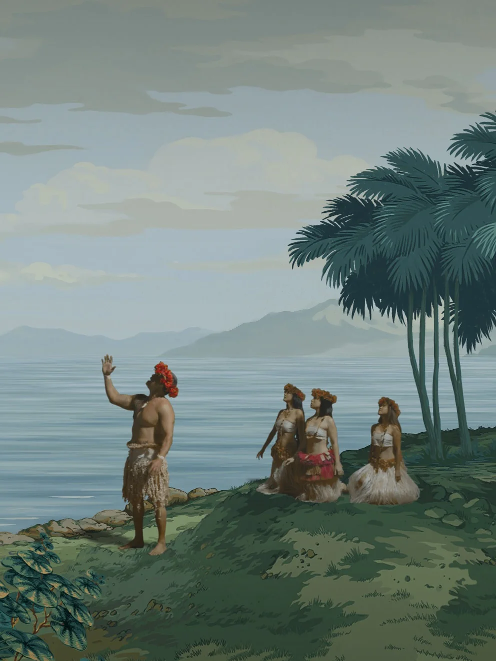 Lisa Reihana, detail in Pursuit of Venus [infected], 2015–17, Ultra HD video, colour, sound, 64 min. Image courtesy of the artist and New Zealand at Venice.