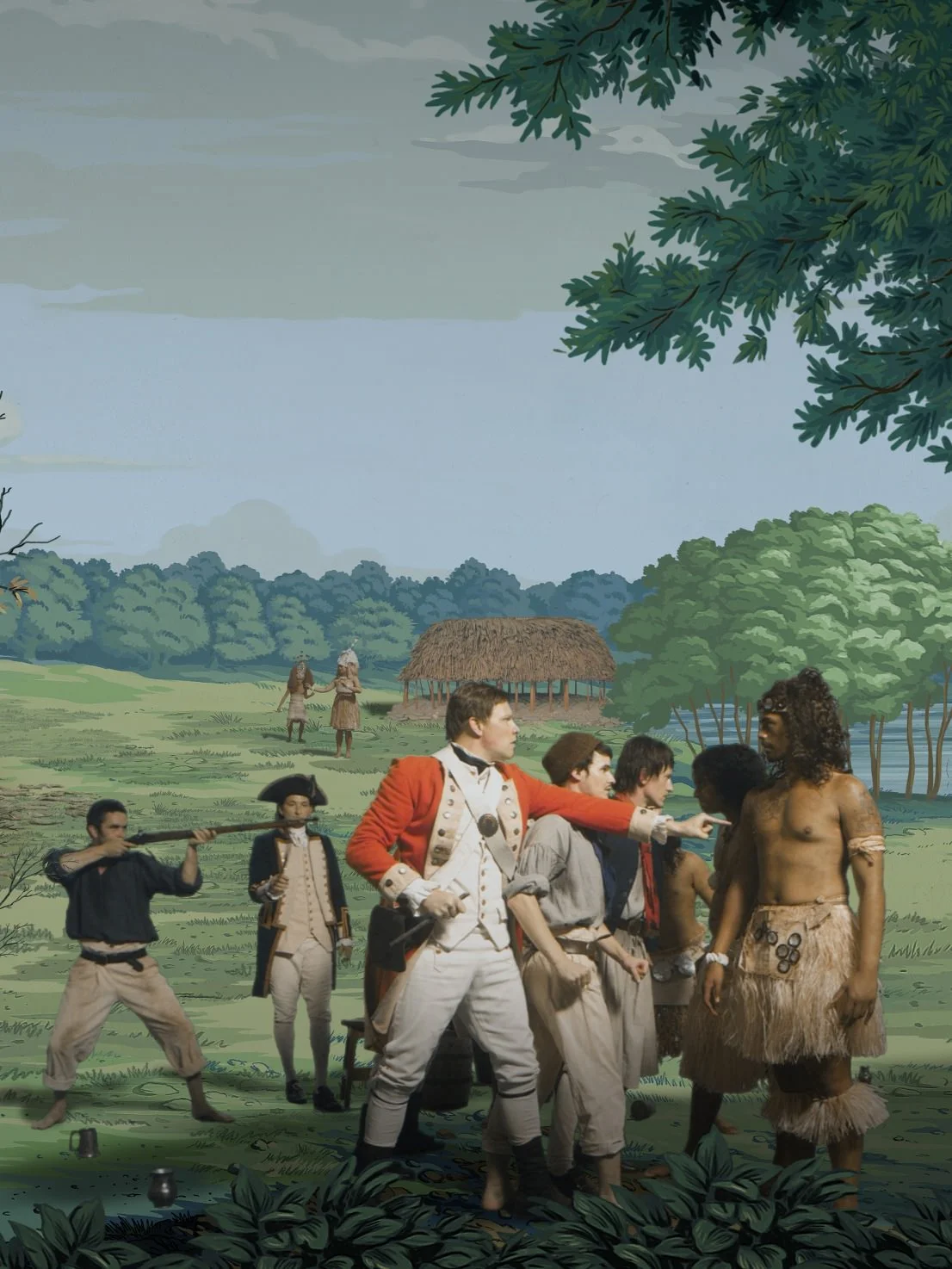 Lisa Reihana, detail in Pursuit of Venus [infected], 2015–17, Ultra HD video, colour, sound, 64 min. Image courtesy of the artist and New Zealand at Venice.