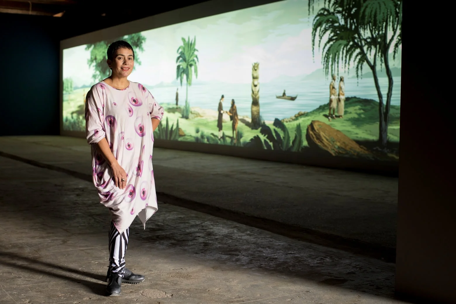 Lisa Reihana. Biennale Arte 2017. Photo: Michael Hall. Image courtesy of New Zealand at Venice
