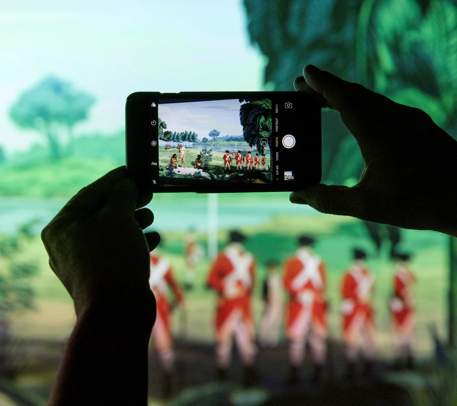 Padiglione Nuova Zelanda| in Pursuit of Venus [infected], 2015–17, Lisa Reihana: Emissaries, Biennale Arte 2017. Photo: Michael Hall. Image courtesy of New Zealand at Venice.