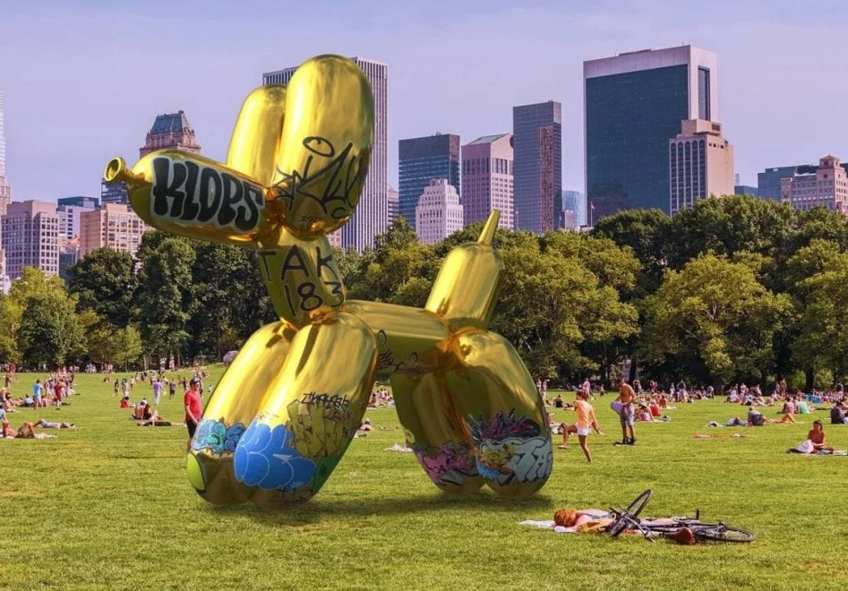 koons-vandalizzato