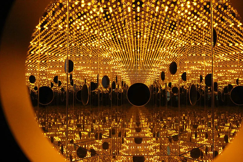yayoi kusama, infinity mirror room- longing for eternity; festival of life, david zwirner,image © designboom&nbsp;