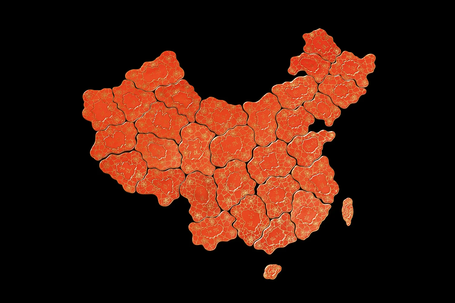 Au Weiwei, Free Speech Puzzle, 2015 Porcellana. 51 x 41 x 0,8 cm. image © Ai Weiwei Studio, Berlín, 2017