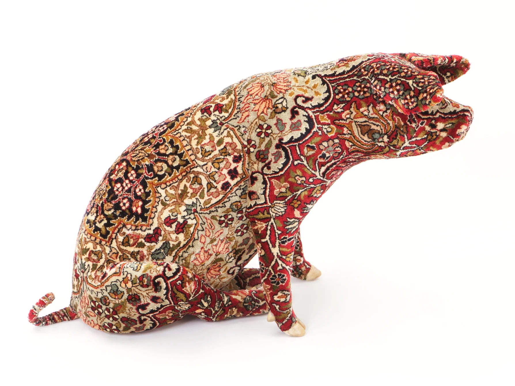 Wim Delvoye, Tabriz, 2010, L 95 x 37 x H58 cm, stuffed carpet pig