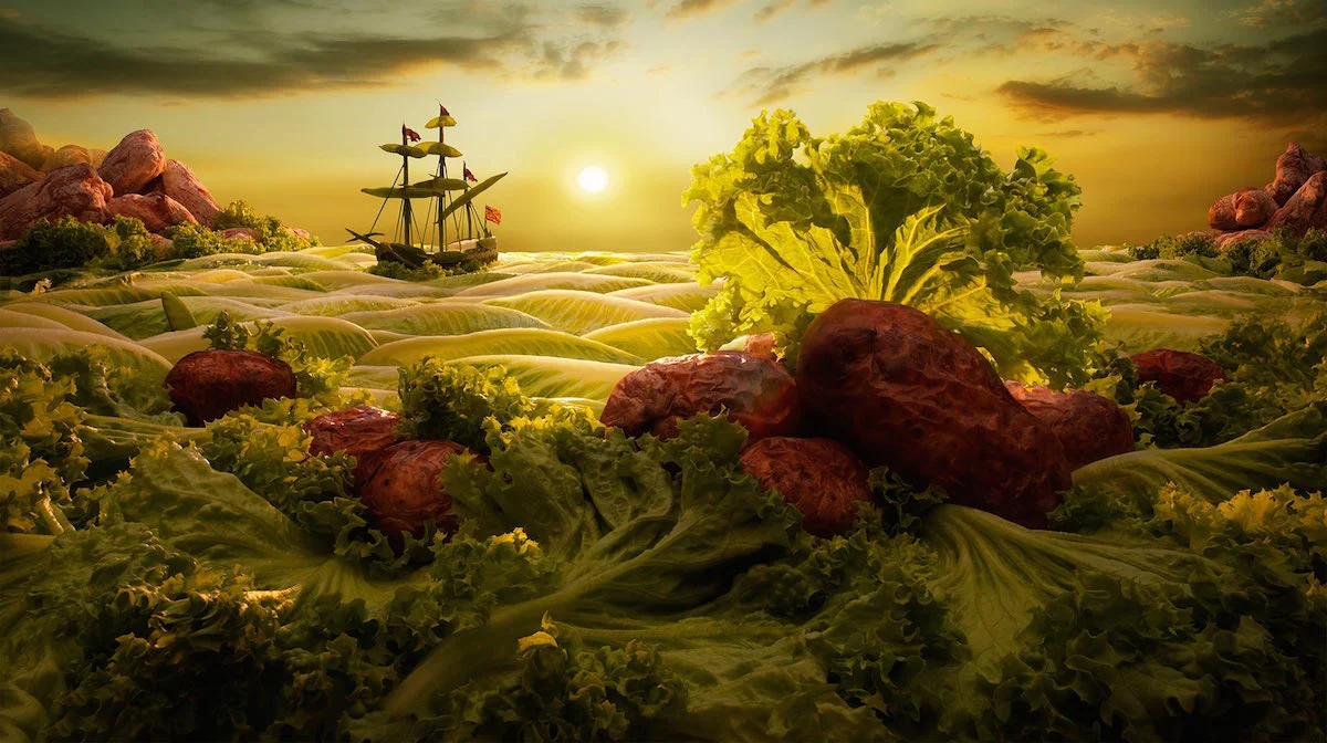 carl warner, serie foodscapes,