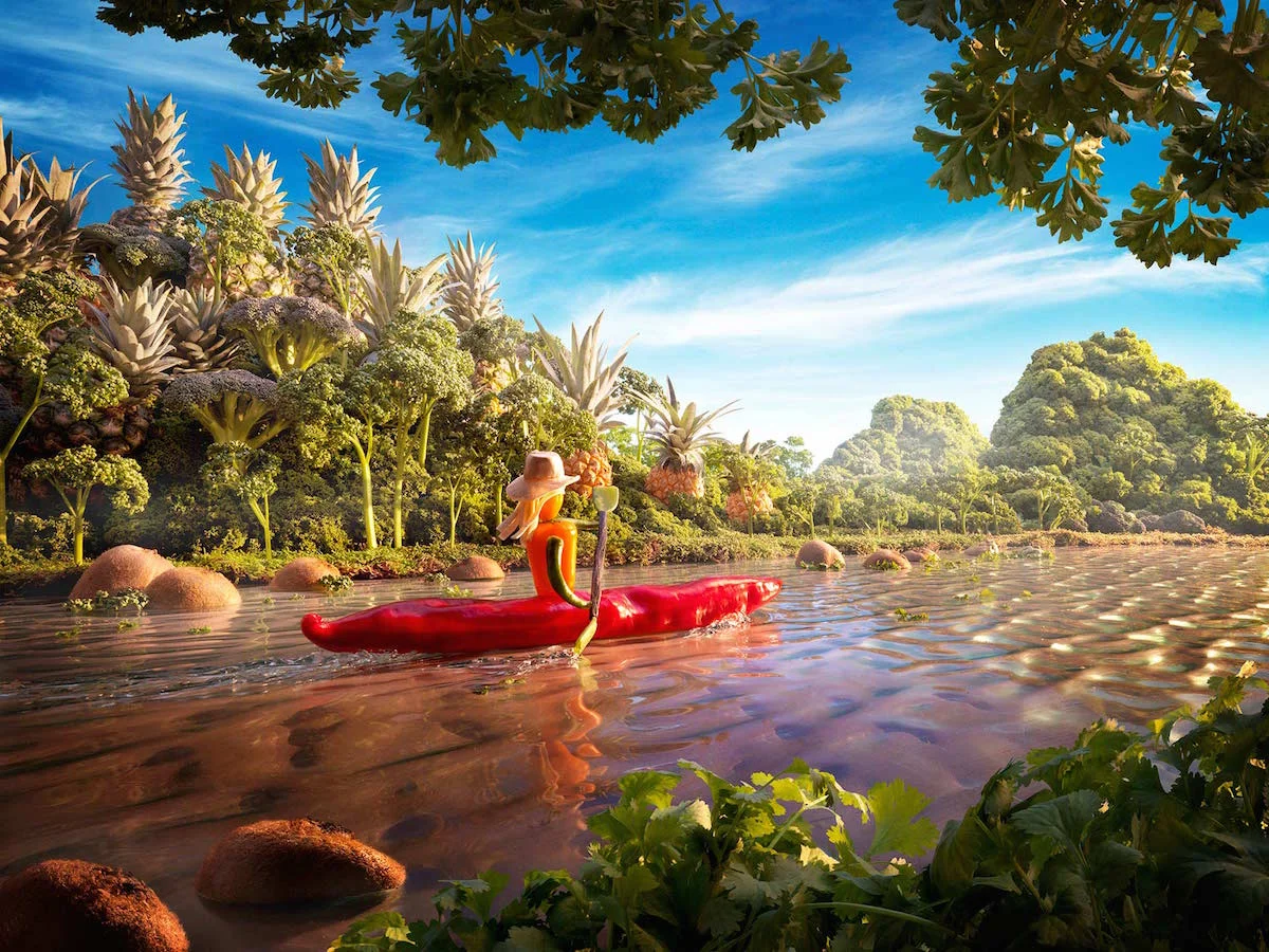 carl warner, serie foodscapes,