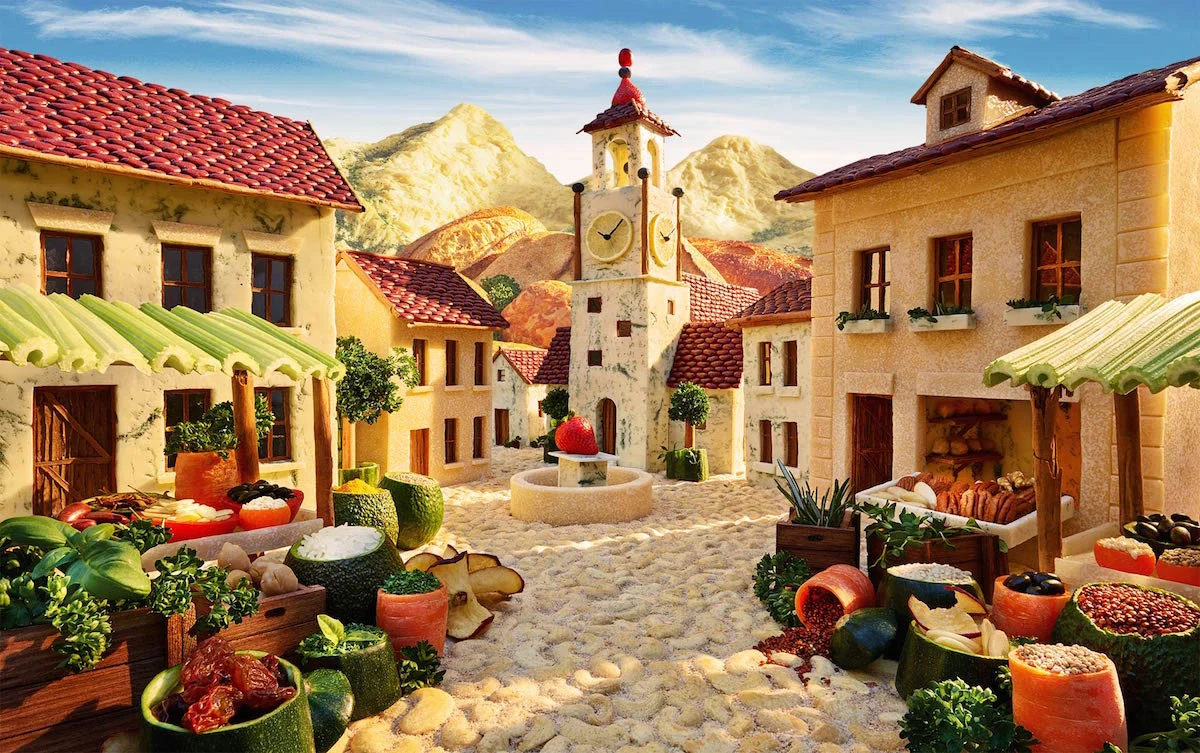 carl warner, serie foodscapes,