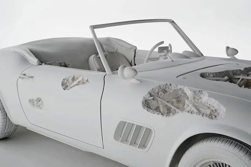 Eroded Ferrari (partcolare), 2018. photo by guillaume ziccarelli, courtesy perrotin