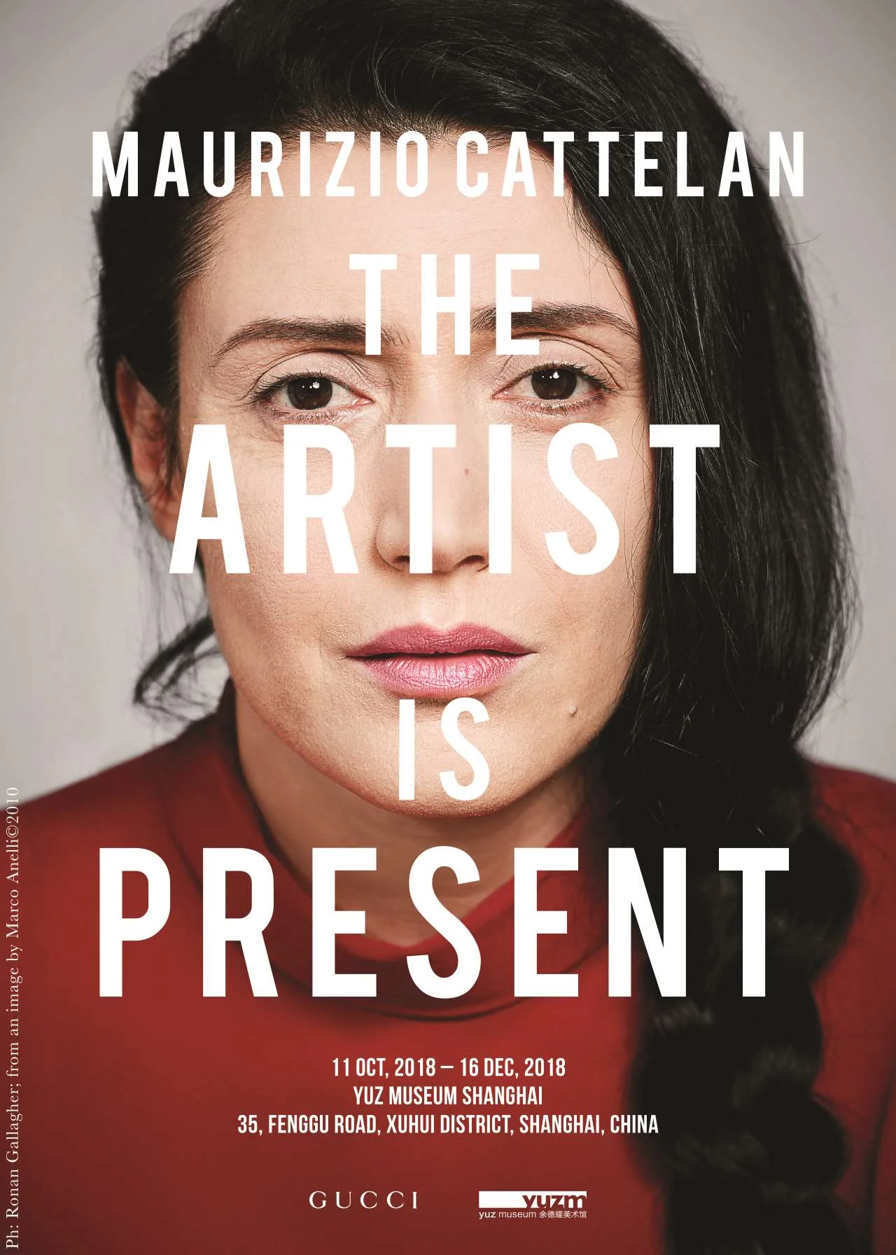 Poster of the Exhibit. Photo by Ronan Gallagher; from an image by Marco Anelli ©️ 2010