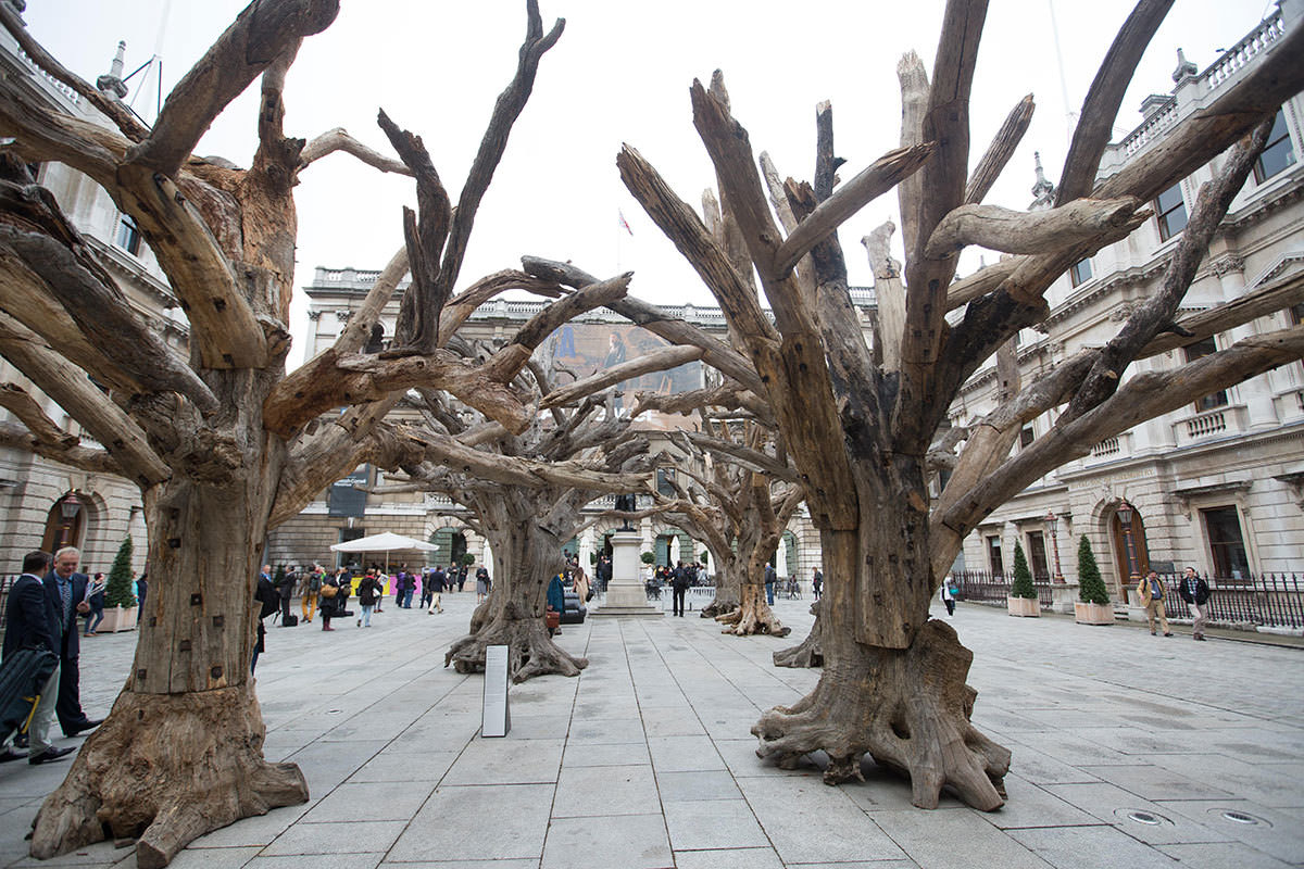 Ai Weiwei, Tree, 2009-10, 2015. Installation at the Royal Academy of Arts, London 2015. Photo © David Parry.