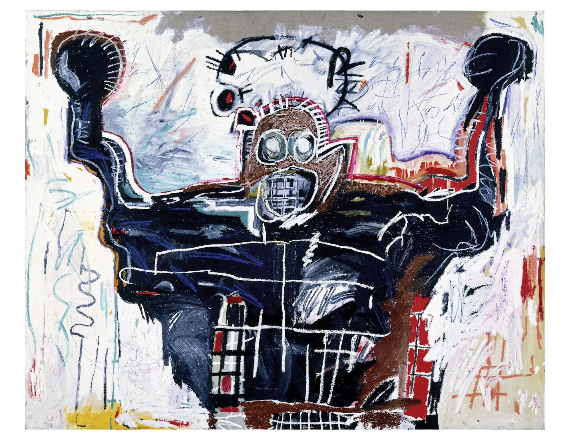 Untitled, 1982 Acrylic and oilstick on linen, 193 x 239 cm / 76 x 94 inches Photo: Courtesy Gagosian Copyright: © The Estate of Jean-Michel Basquiat. Licensed by Artestar, New York