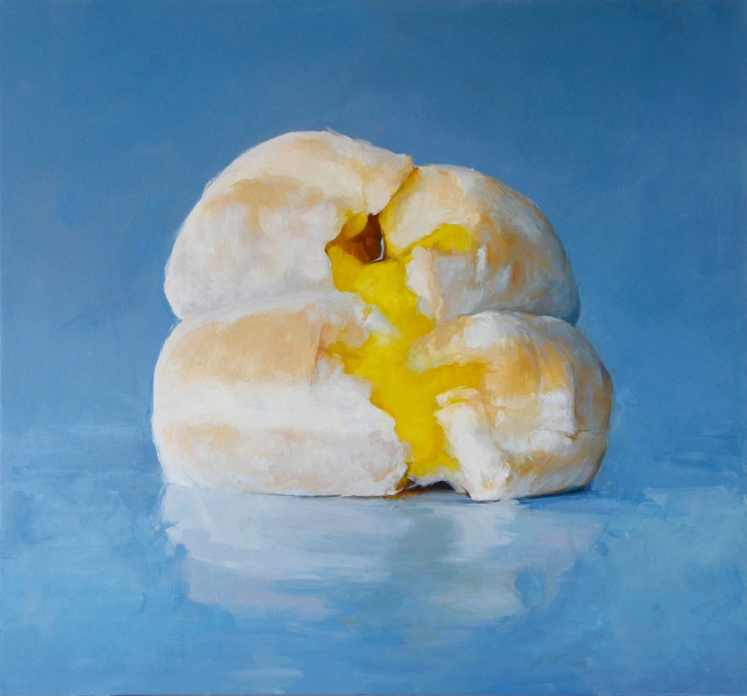 Emily Eveleth, Degrees of Atifice, 2016, oil on canvas, 80 x 86 inches. Courtesy of the artist and D anese/Corey , New York