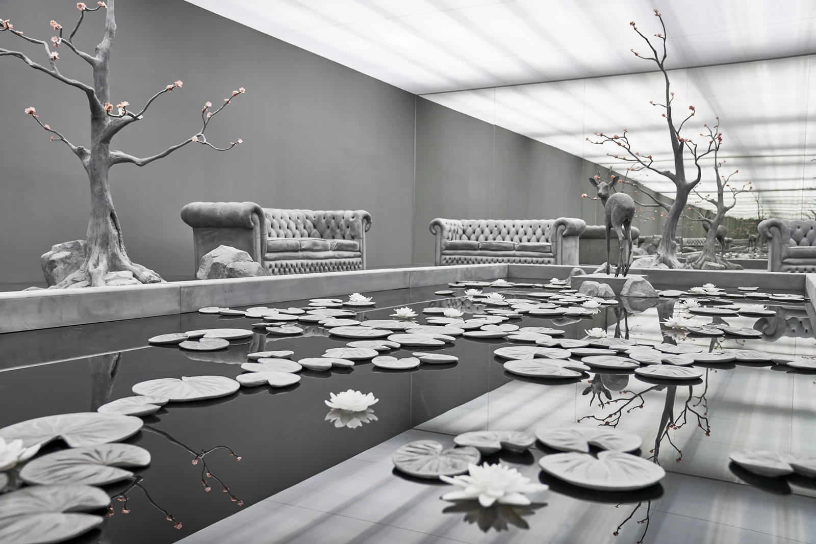 Hans Op de Beeck, The Garden Room, sculptural installation, 2017