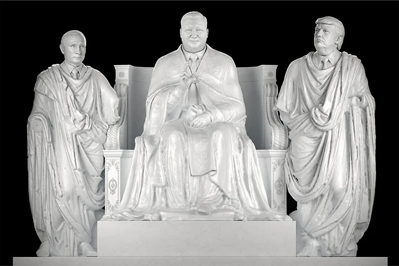 Le sculture di Sebastian Errazuriz compongono il pantheon dei nuovi Dei. Da Jobs a Zuckerberg, da Putin a Trump