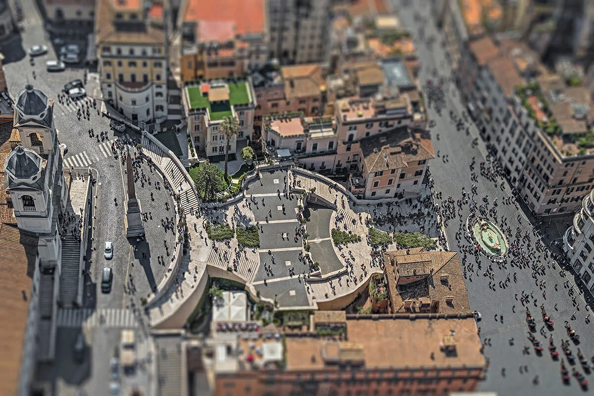 Bernhard Lang, Roma - European City Places. Aerial Views Project. Scalinata di Trinità dei Monti II