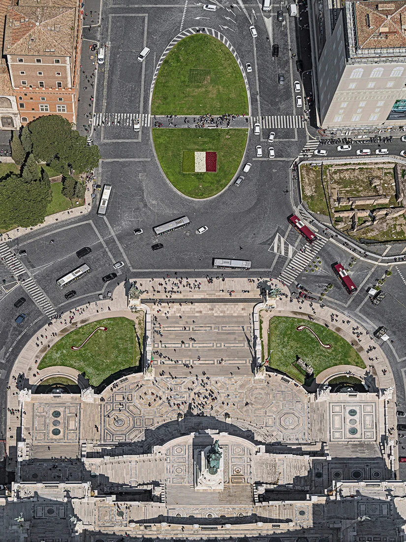 Bernhard Lang, Roma - European City Places. Aerial Views Project. Vittoriano Venezia