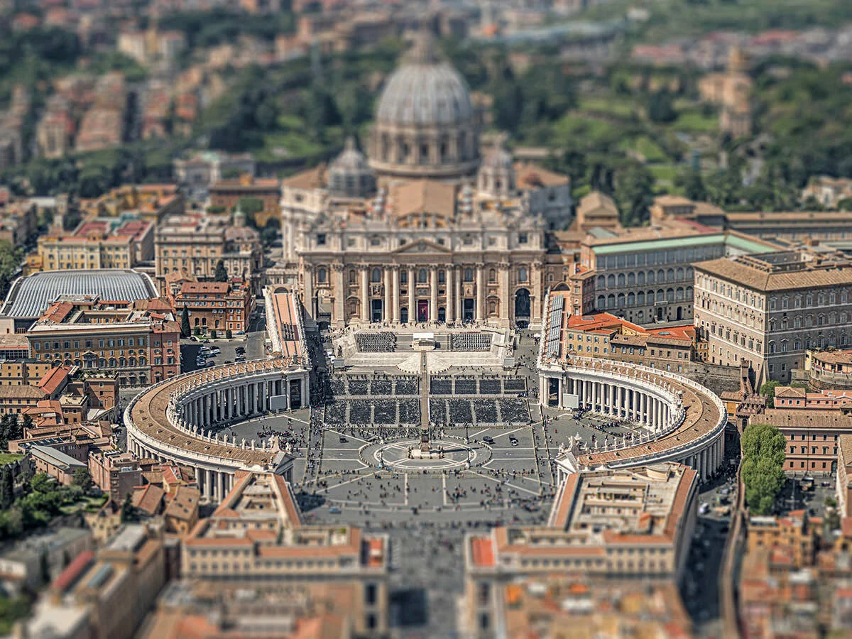 Bernhard Lang, Roma - European City Places. Aerial Views Project. Piazza San Pietro
