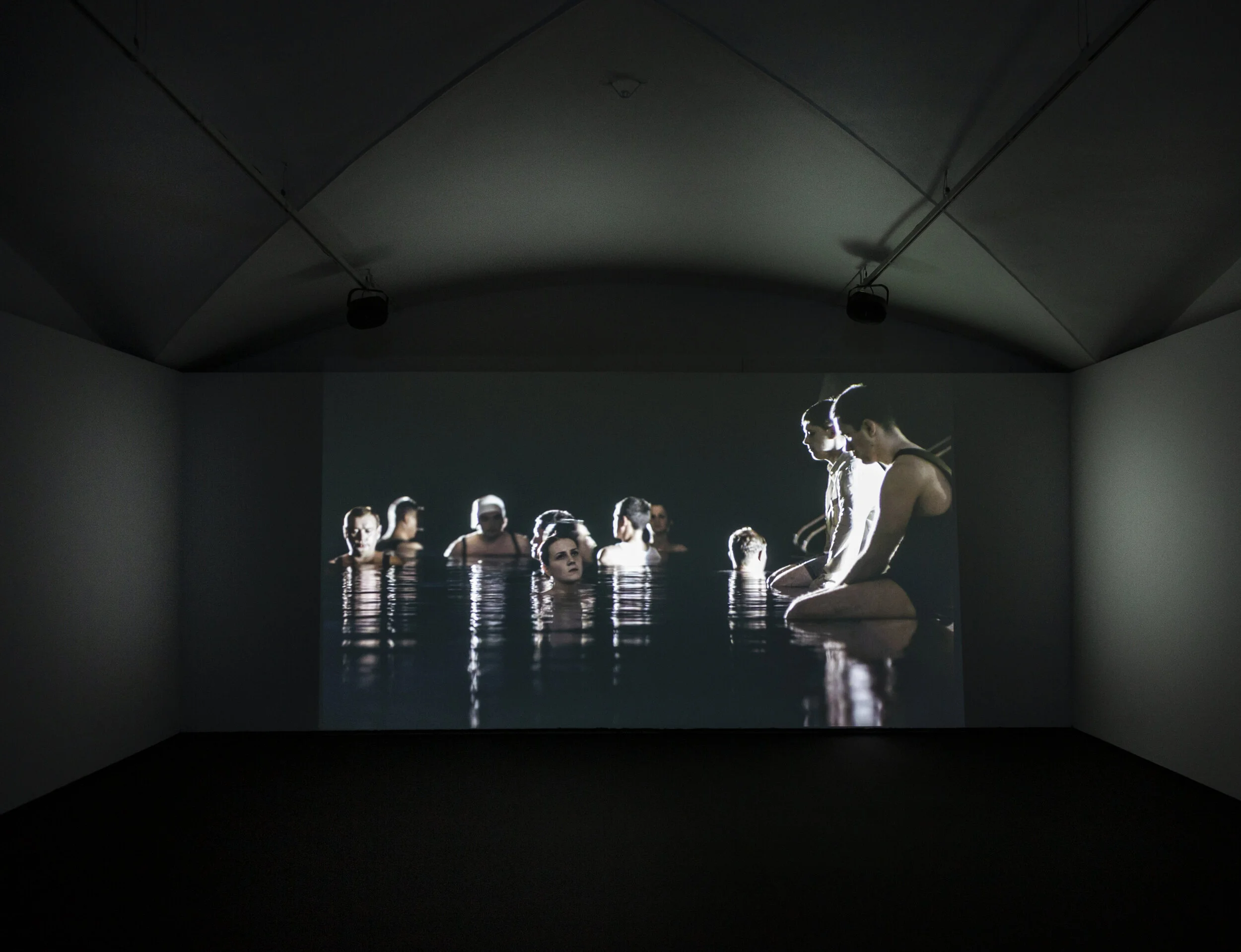 Polina Kanis (1985, Russia; vive e lavora in Olanda) Installation view, THE POOL, 2015, 9’37’’. Courtesy l’artista ph. Federica Di Giovanni