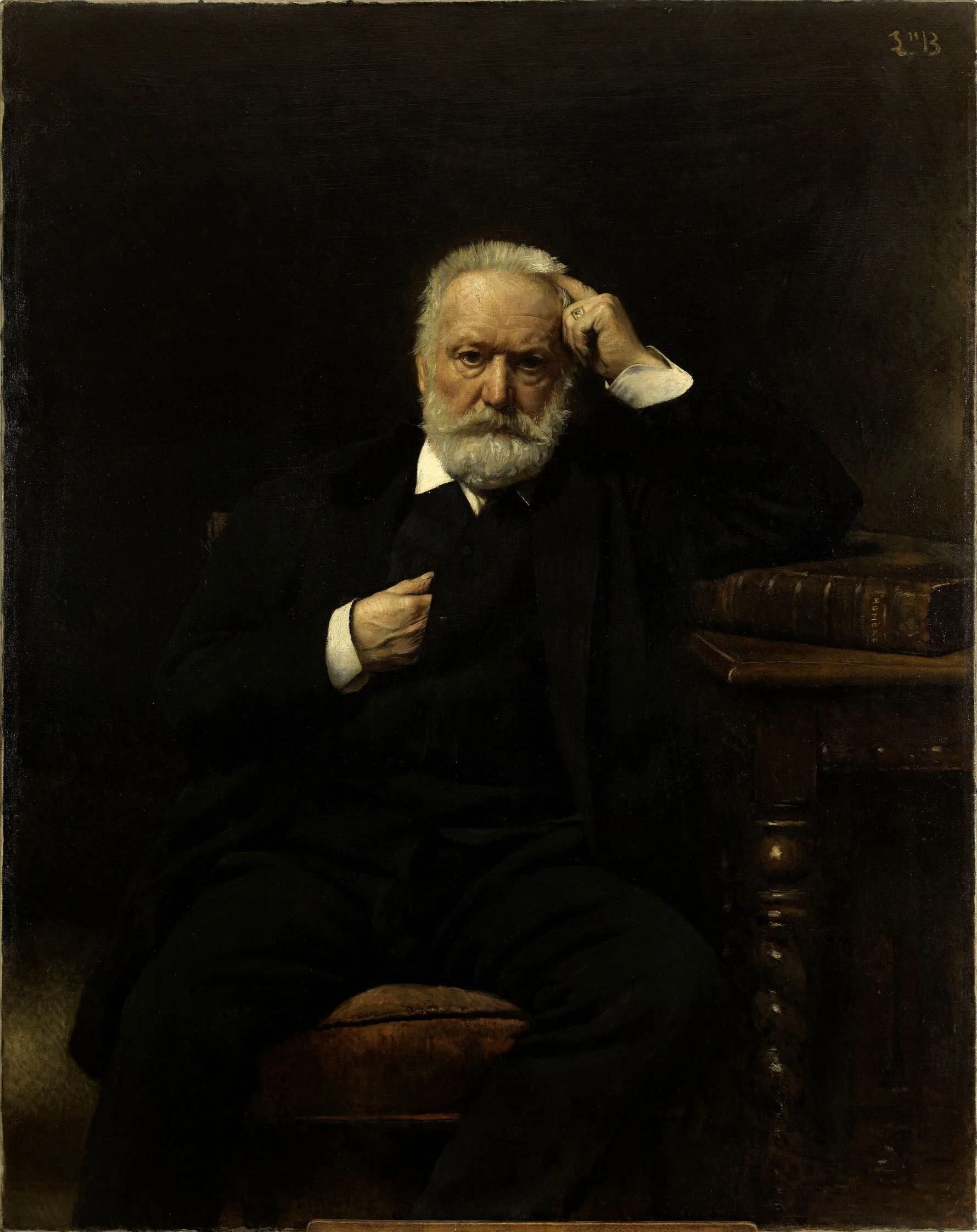 " Ritratto di Mr. Victor Hugo " di Léon Bonnat (1879), olio su tela. Maison de Victor Hugo