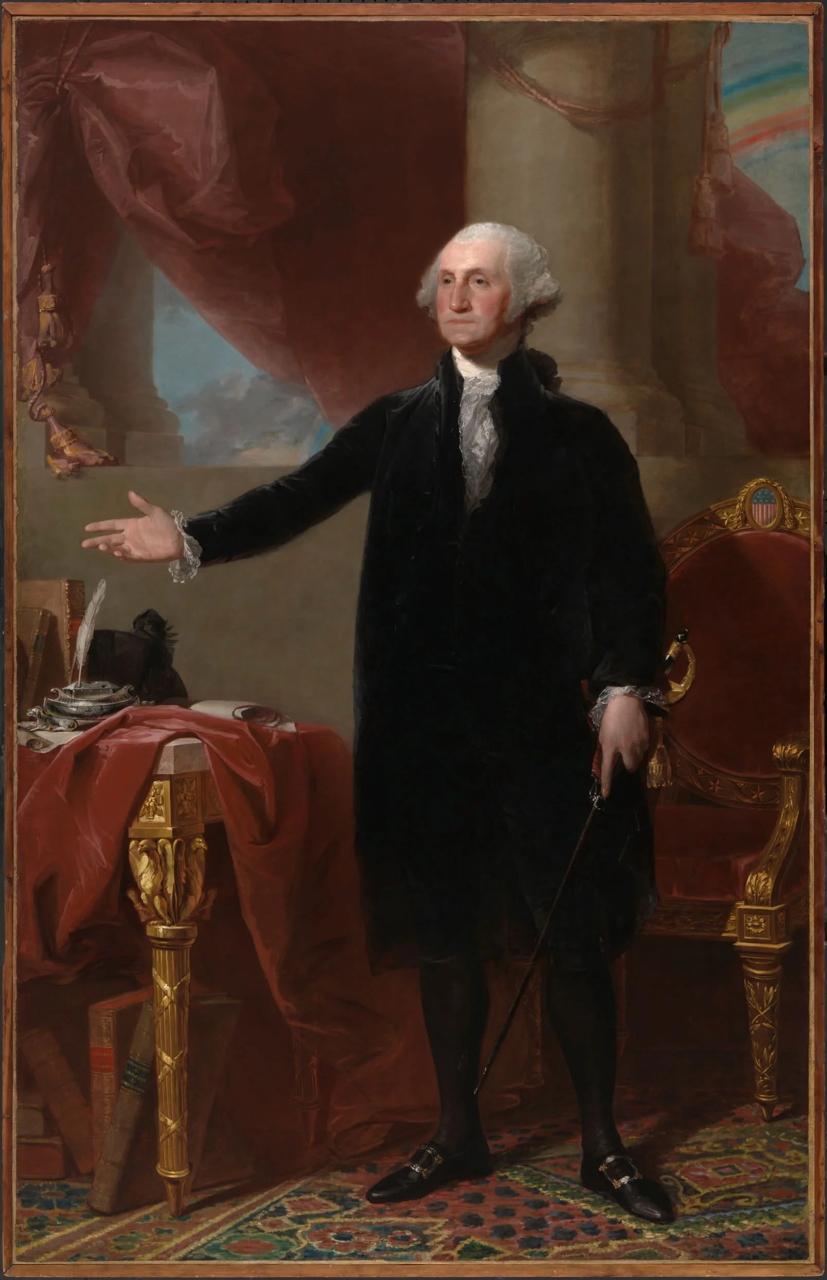 Gilbert Stuart, Ritratto di George Washington, olio su tela, 1796. National Portrait Gallery