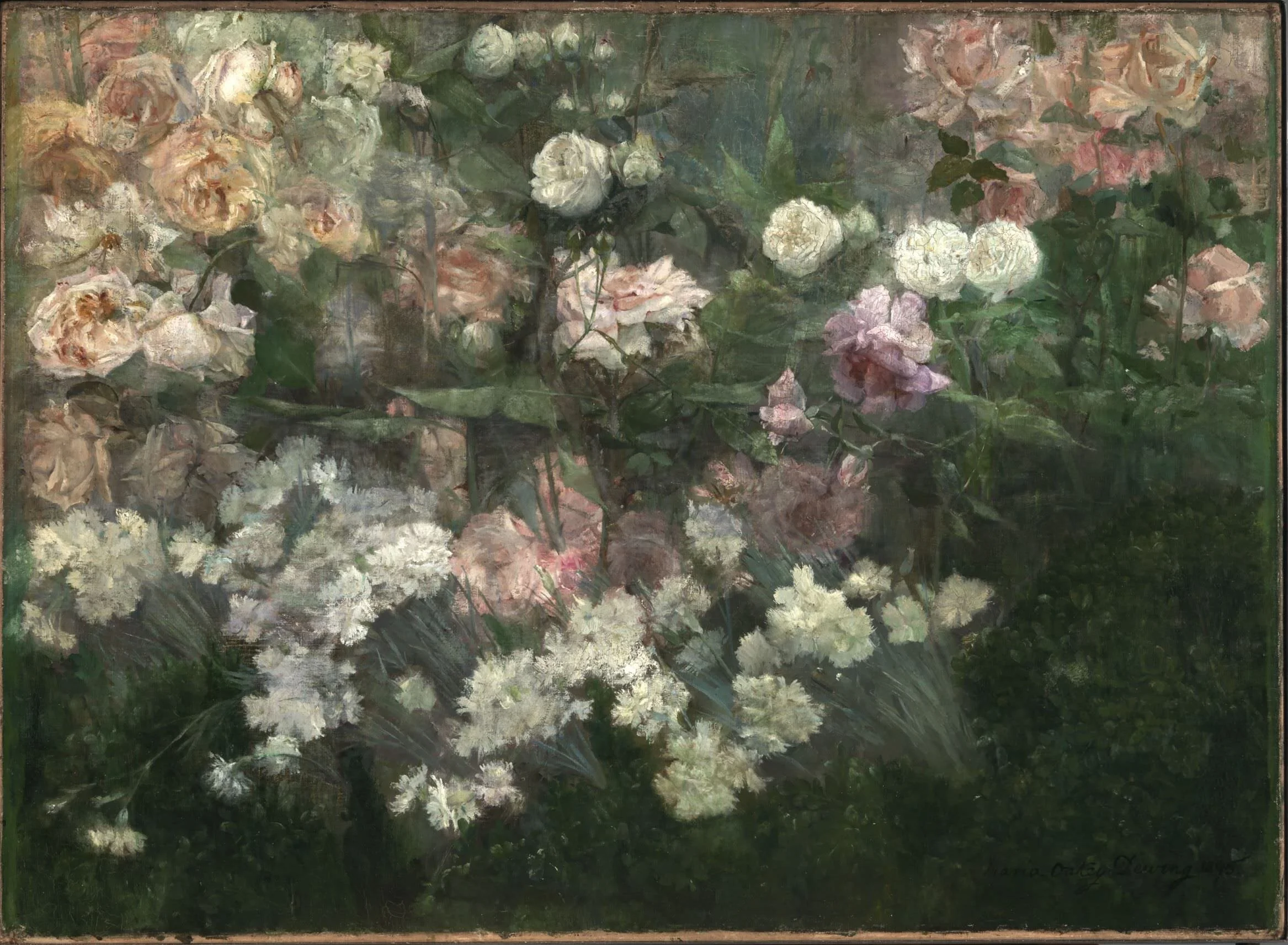 Maria Oakey Dewing, Garden in May, olio su tela, 1895. Smithsonian American Art Museum and its Renwick Gallery