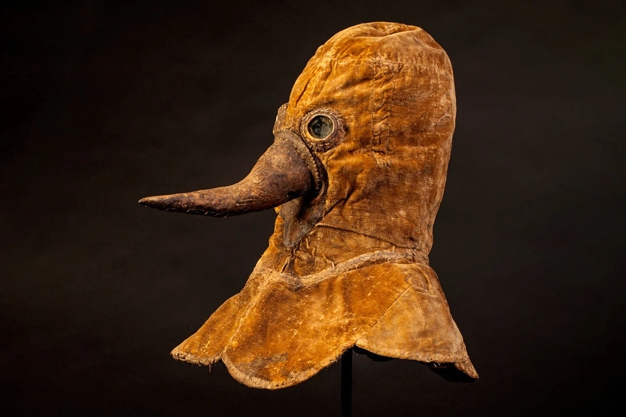 Maschera del medico della peste (1650/1750) . Deutsches Historisches Museum