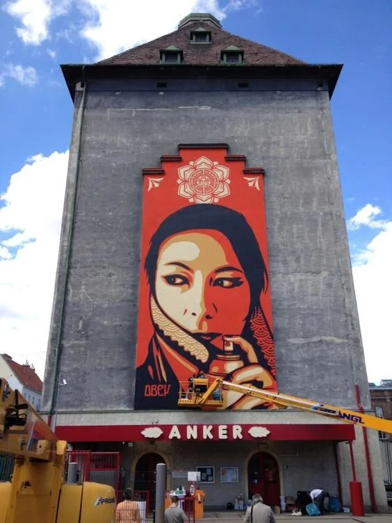 "Commanda Mural" / VIENNA, AUSTRIA. ANKER SILO AT ABSBERGGASSE 35, 1100 VIENNA