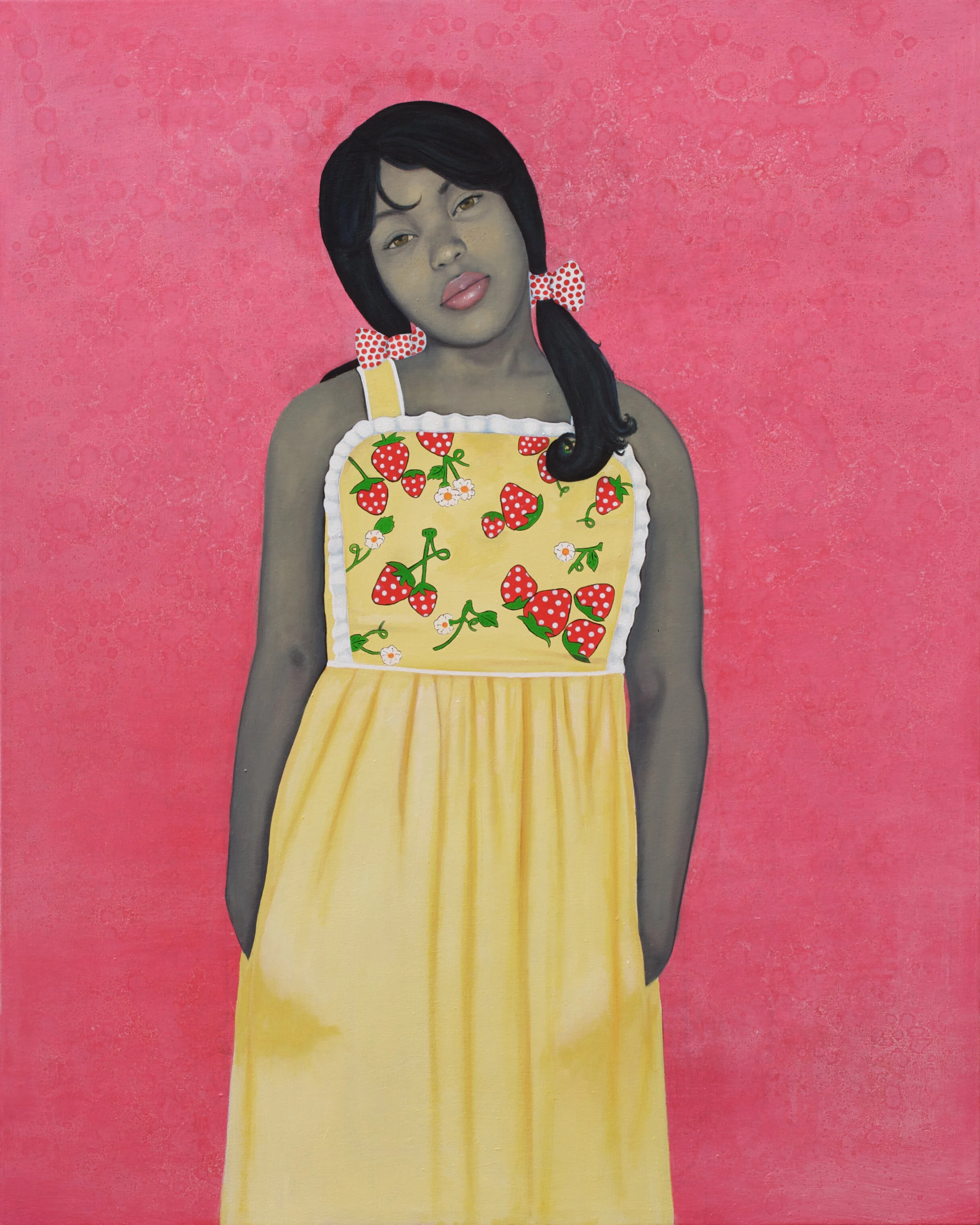 They Call me Redbone, but I’d Rather be Strawberry Shortcake 2009, 54 x 43 inches, Oil on Canvas