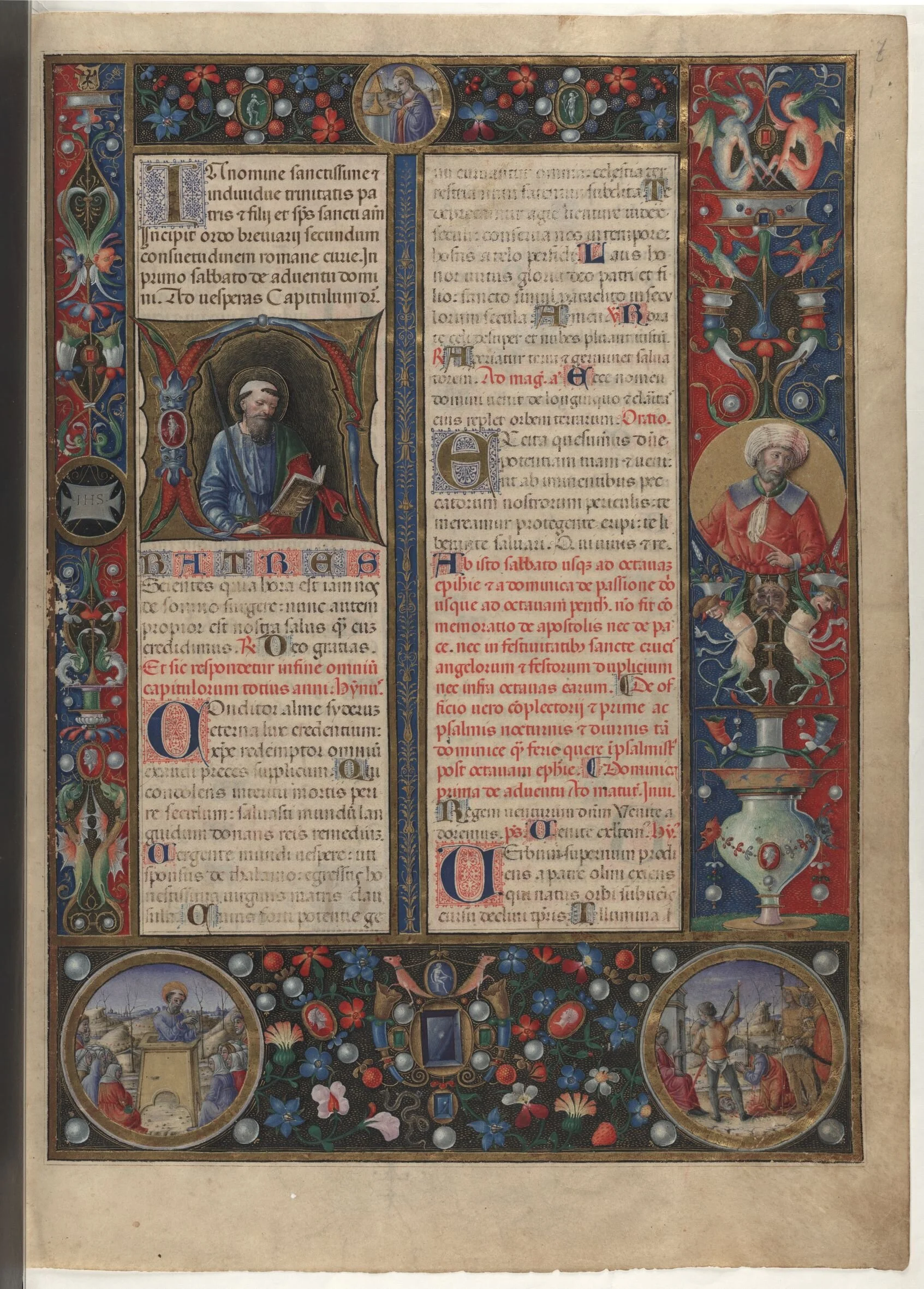 Breviarium Romanum (Breviario di Ercole I d'Este) Datazione 1502-1504 segnatura Lat.424=V.G.11