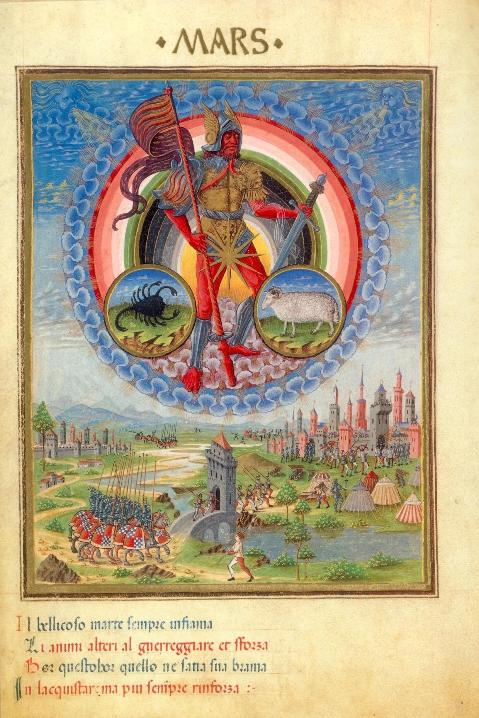 Sphaerae coelestis et planetarum descriptio (De Sphaera) Datazione 1470 circa segnatura alfa.x.02.14