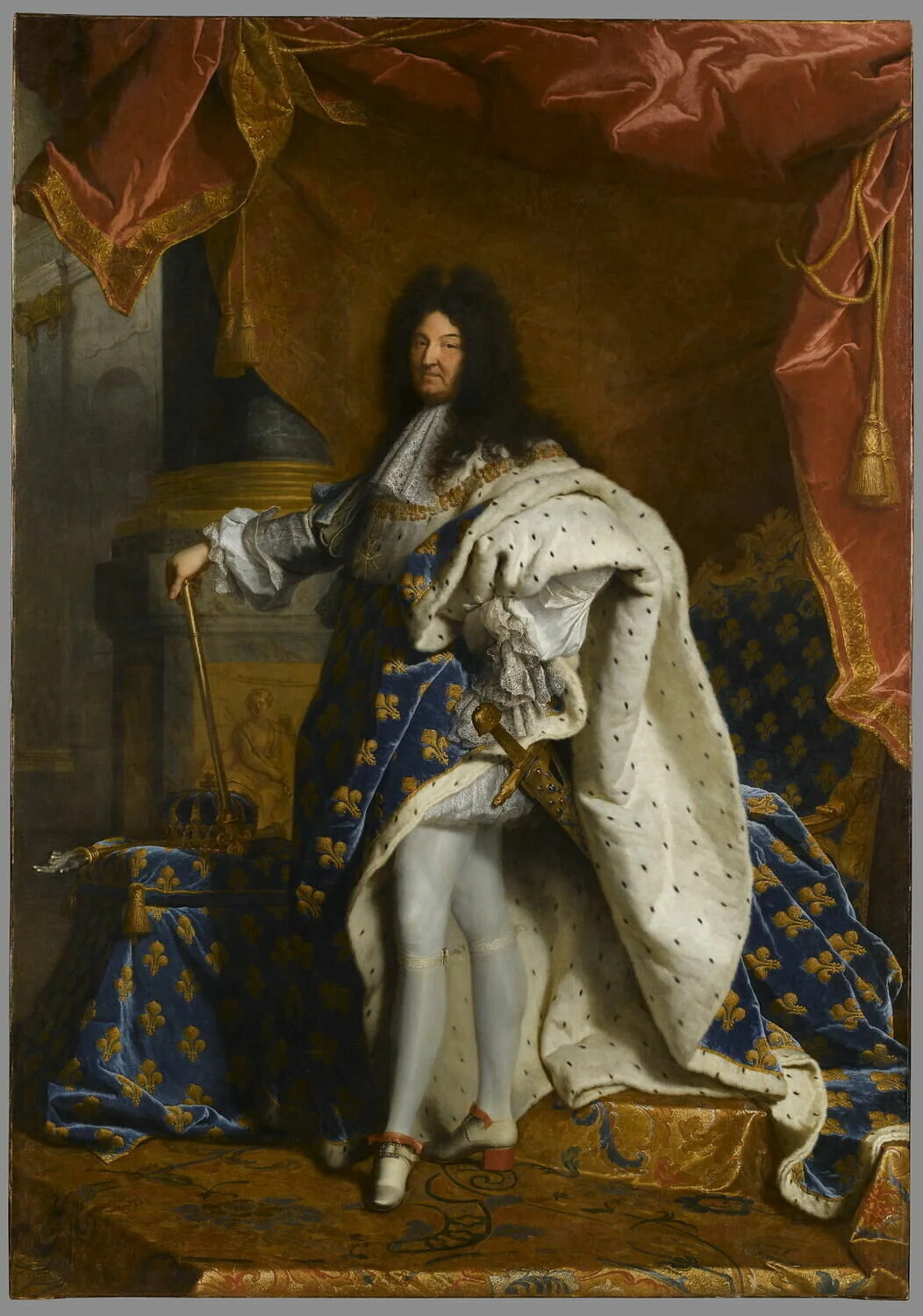 Luigi XIV (1638-1715) di Hyacinthe Rigaud. Primo quarto del XVIII secolo(1701)