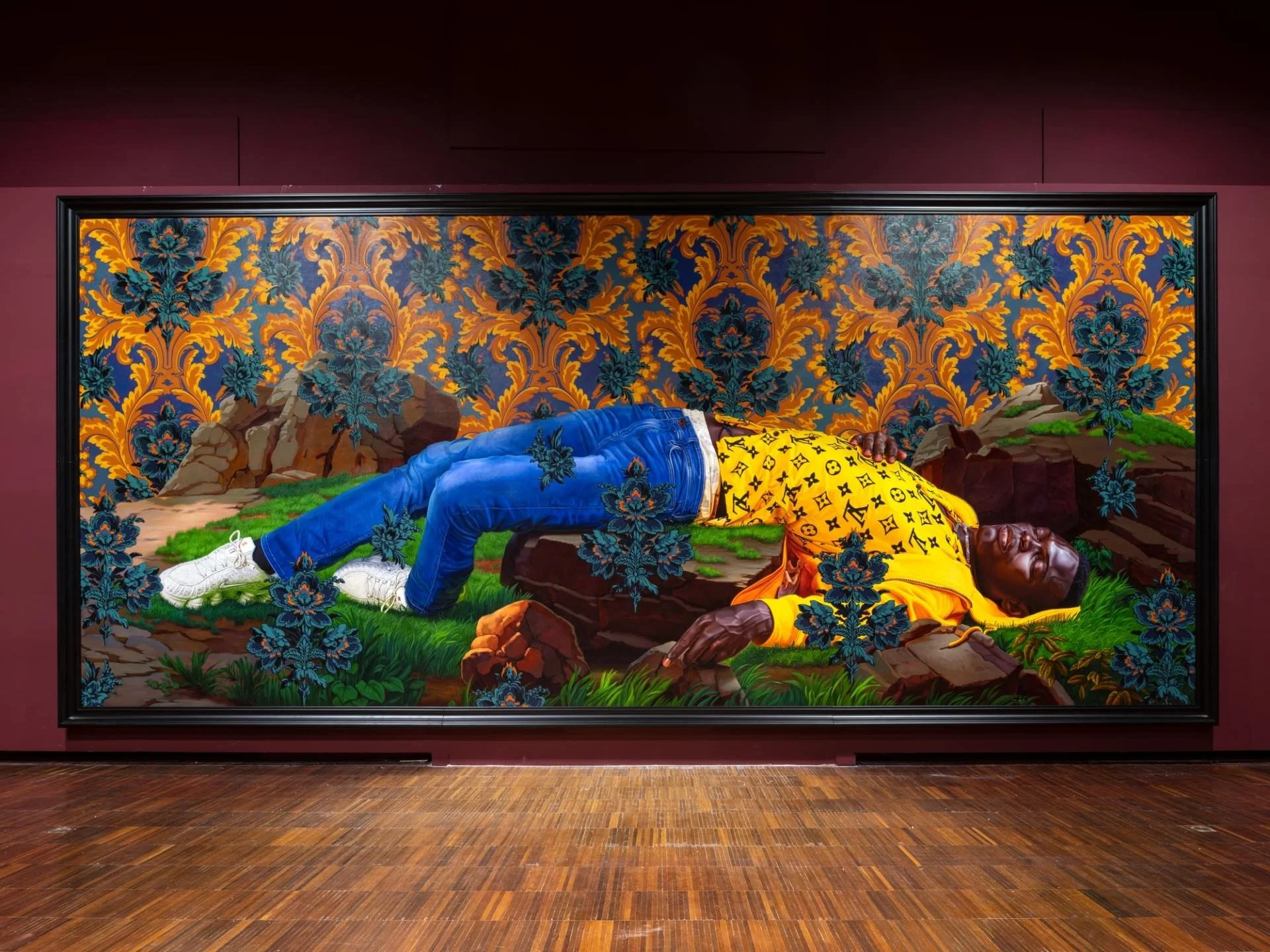 Kehinde Wiley ritratto di giovane venzia