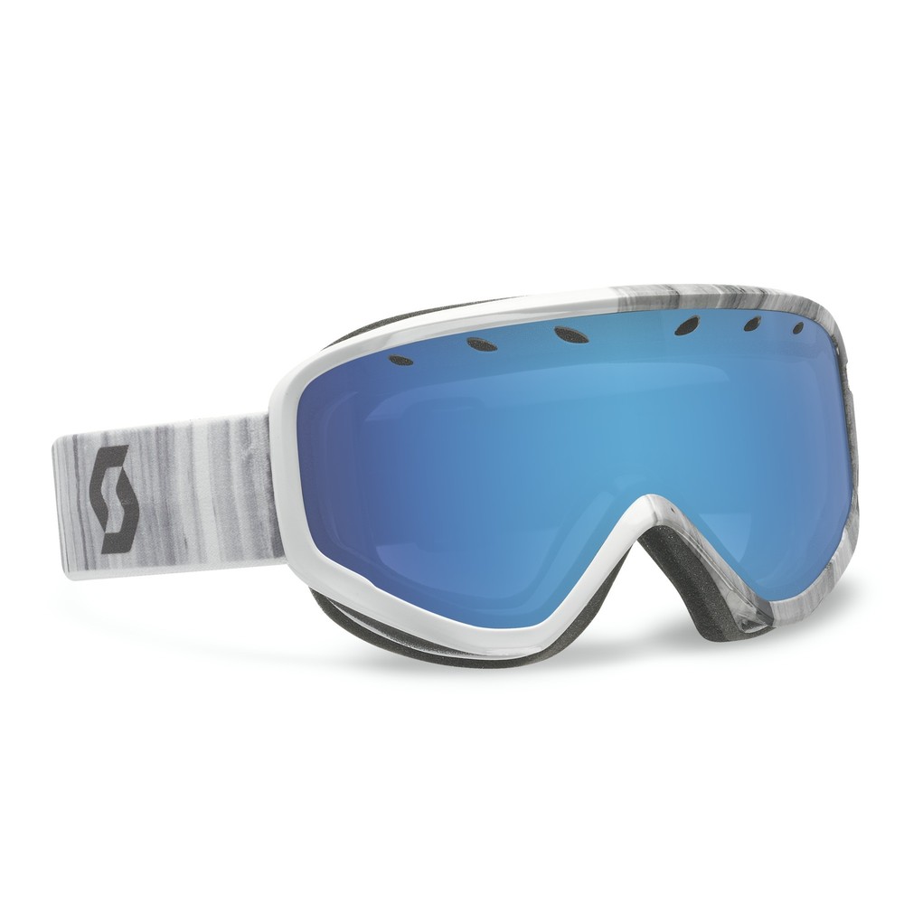 Unisex White Ski Goggles