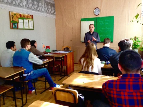 Oleg, one of our partner entrepreneurship trainers at our new affiliate organization in Moldova, Kingdom Paradigm.