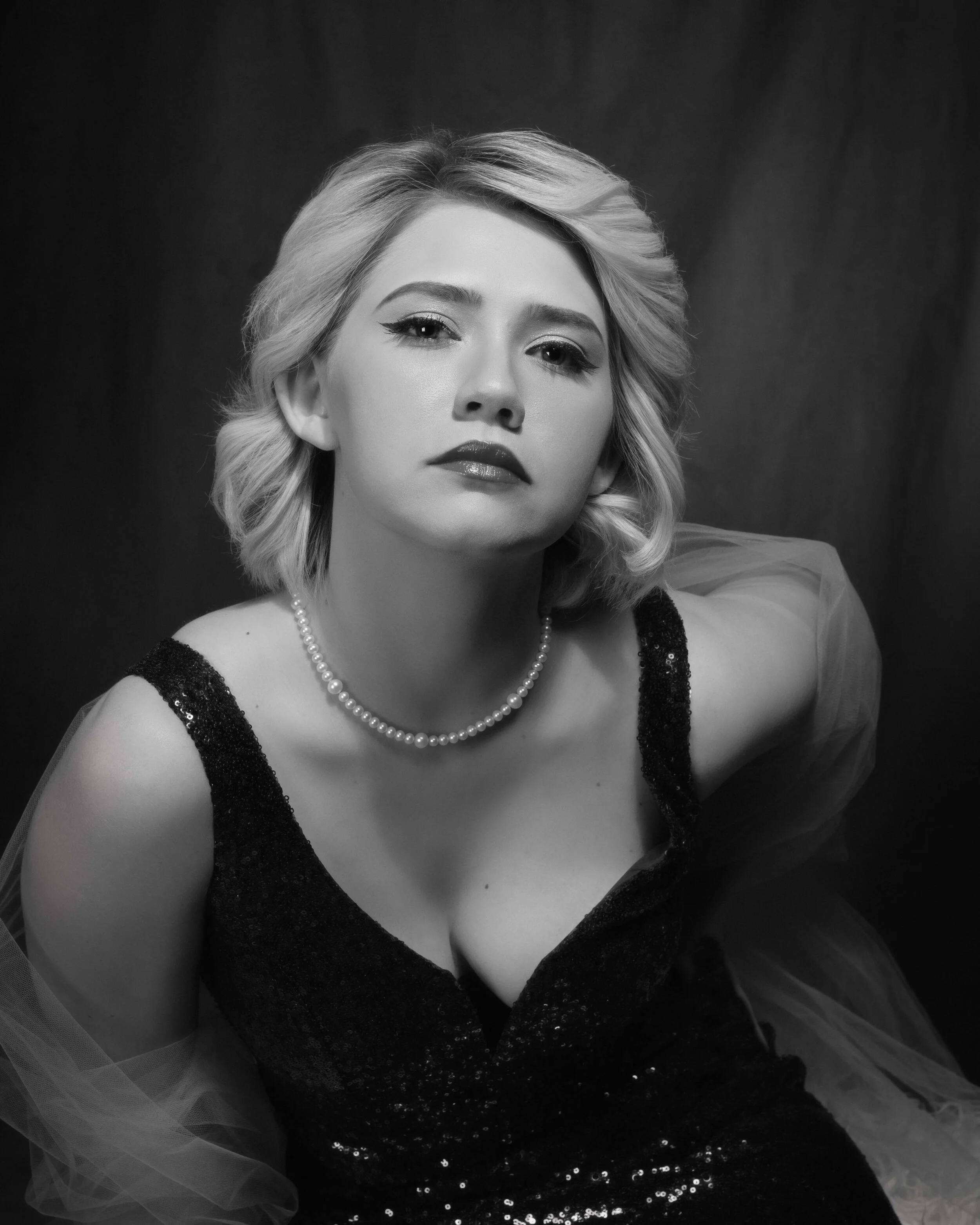 Black and White Film Noir Portraits Los Angeles