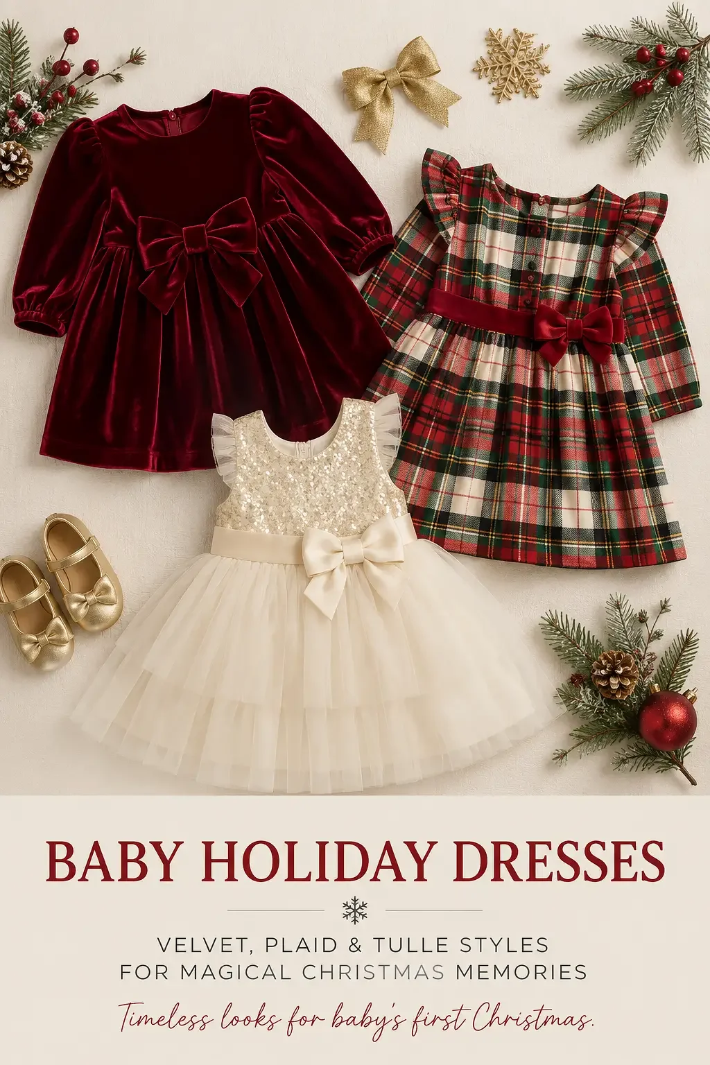 Baby Holiday Dresses for Christmas Photos in Glendale