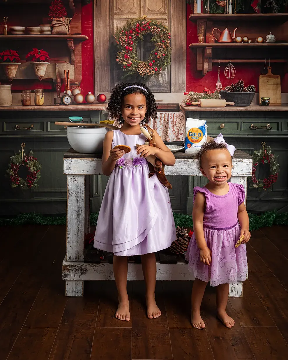 Sibling Holiday Photos for Kids in Los Angeles