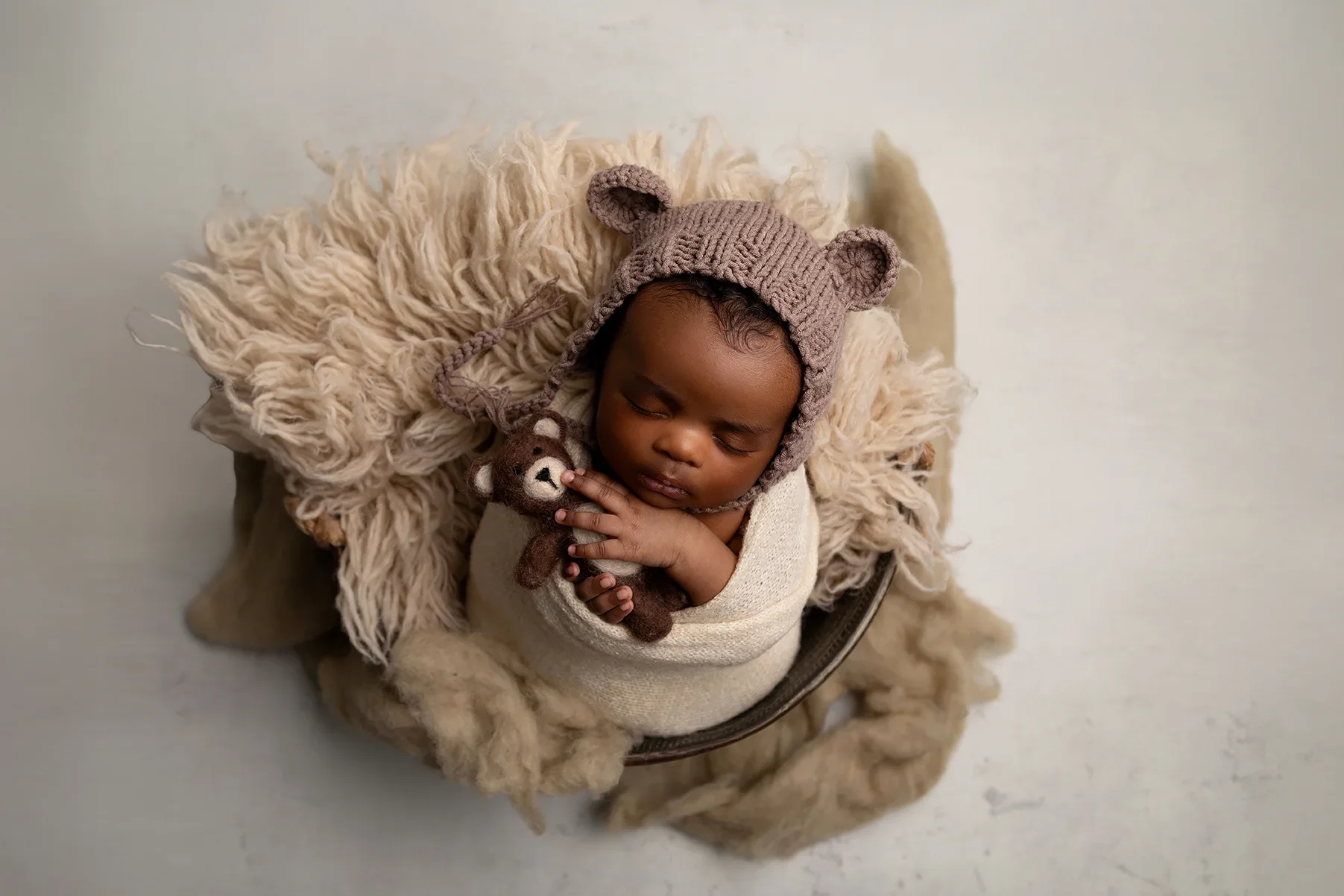 Teddy Bear Newborn Portrait | Los Angeles Newborn Photographer