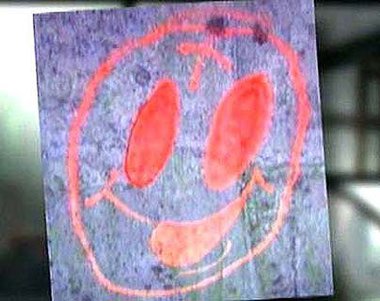 Graffiti like this has been located close to many of the victims.