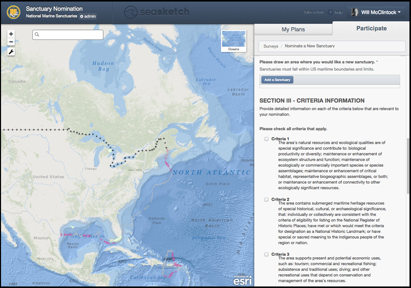 The live, public-facing view of the survey. 