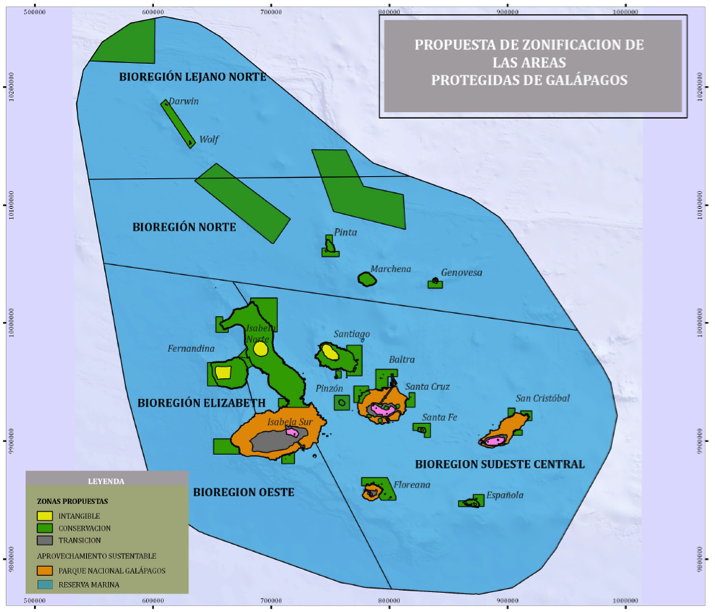 Early zoning proposal that aims to combine the national park and marine reserve into one protected area.