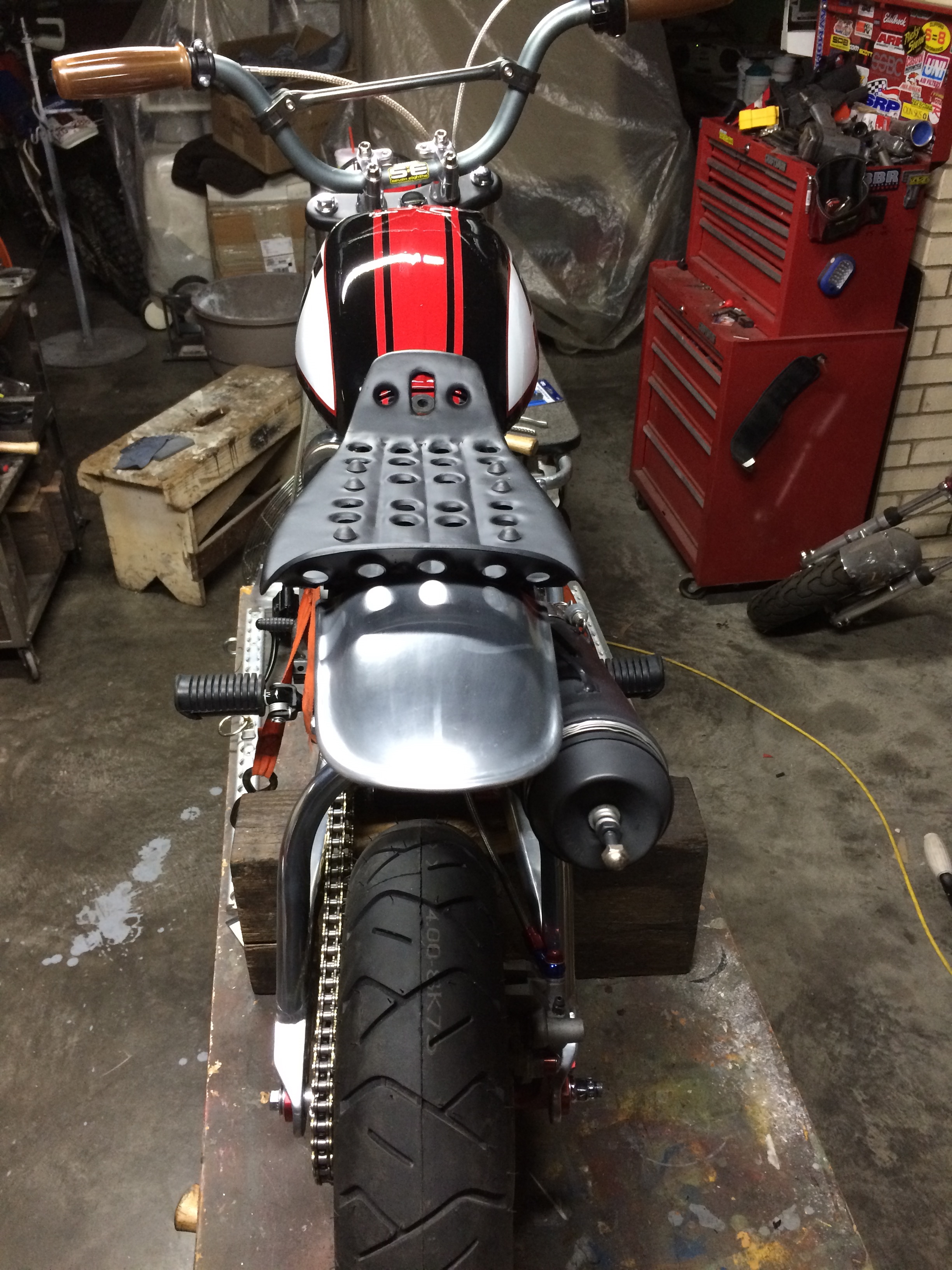 Late in the build. I liked the seat pan so much I considered a small removable cover.