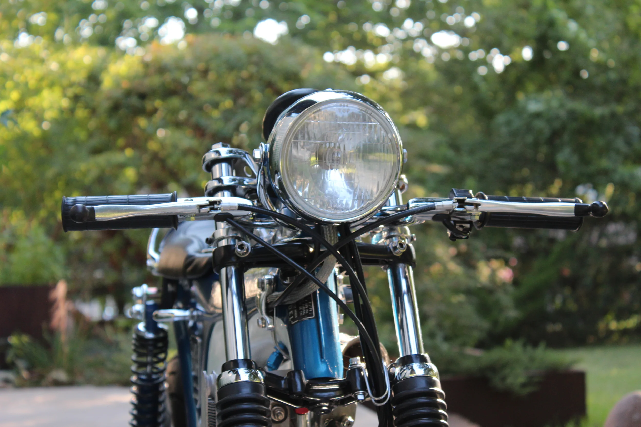  The clubman style handlebars were made from chopped stock units. 
