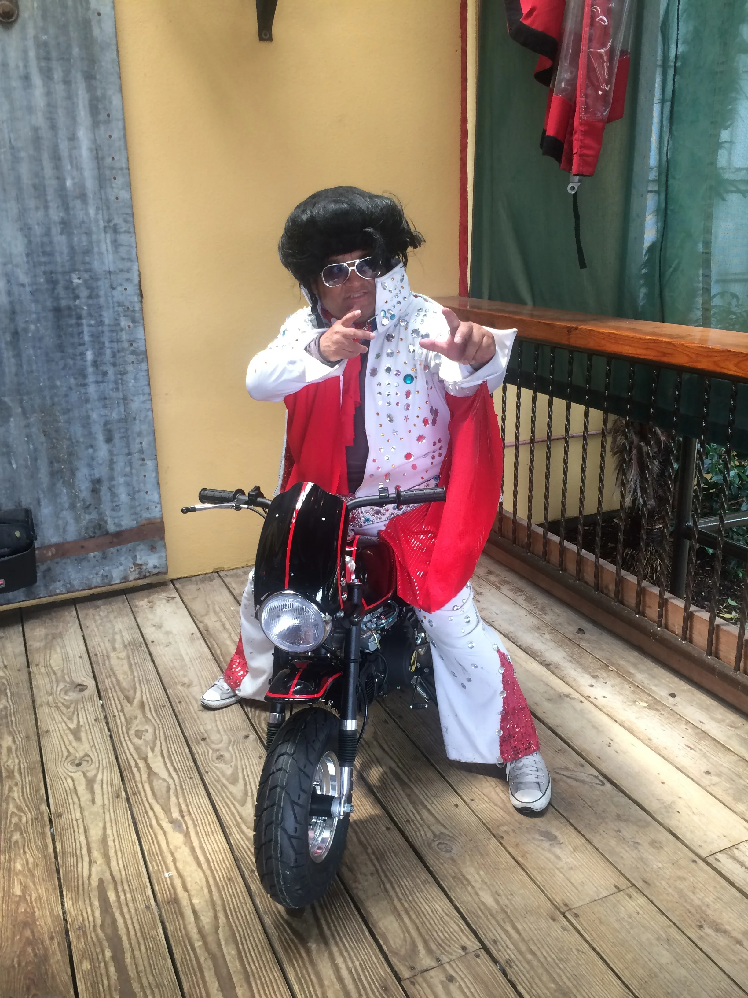  Bobby in the signature Elvi stance July 4, 2016. 