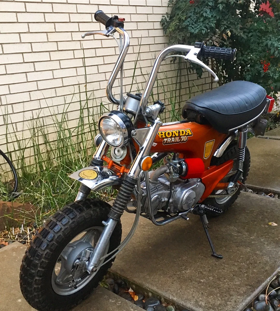  1973 Honda CT70 K2 given an 88cc bore-up prior to sale. 