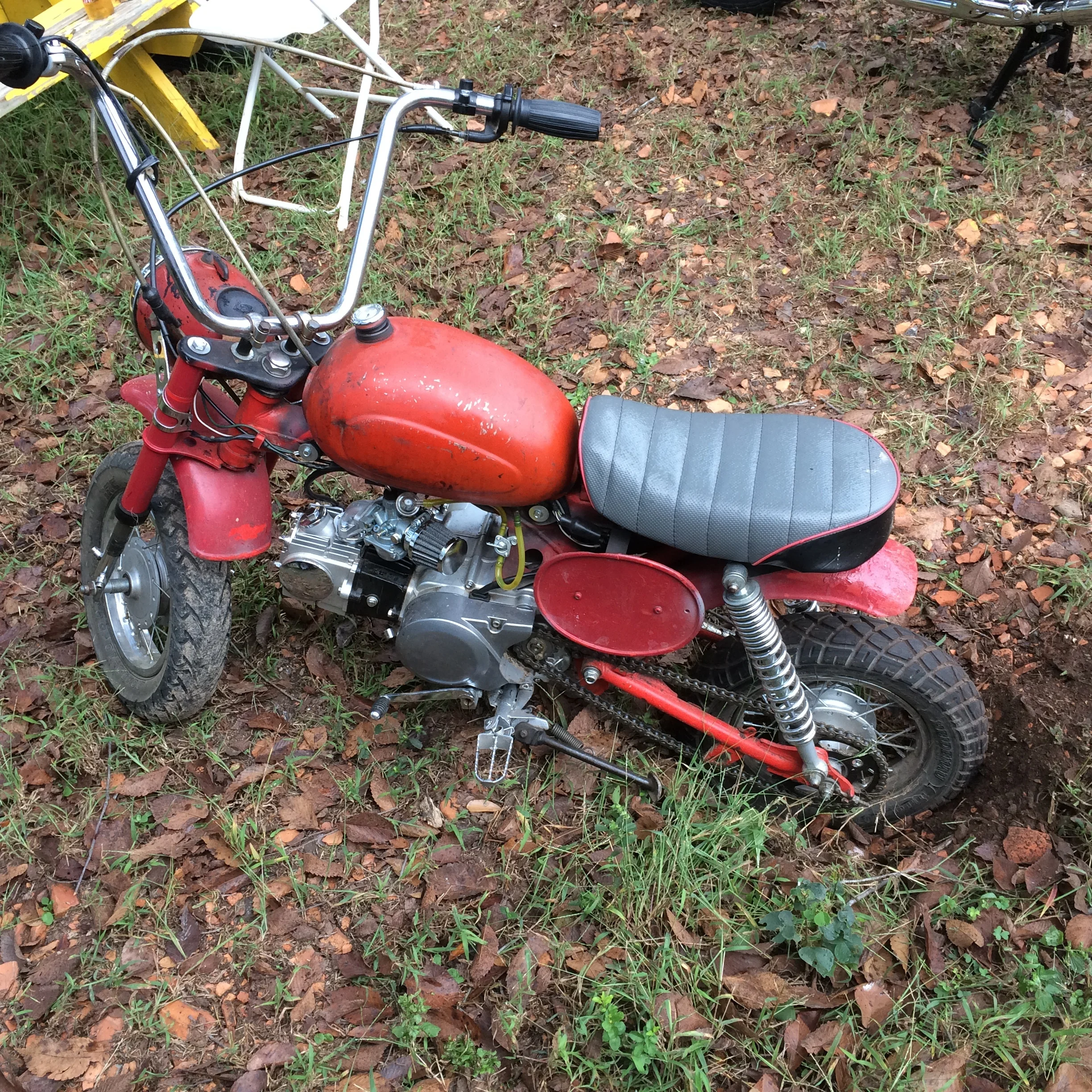  land of the Pines Norton club rallye a couple years ago. I came upon this site the morning I arrived, a casualty of late night tire burn-outs and rut digging. 