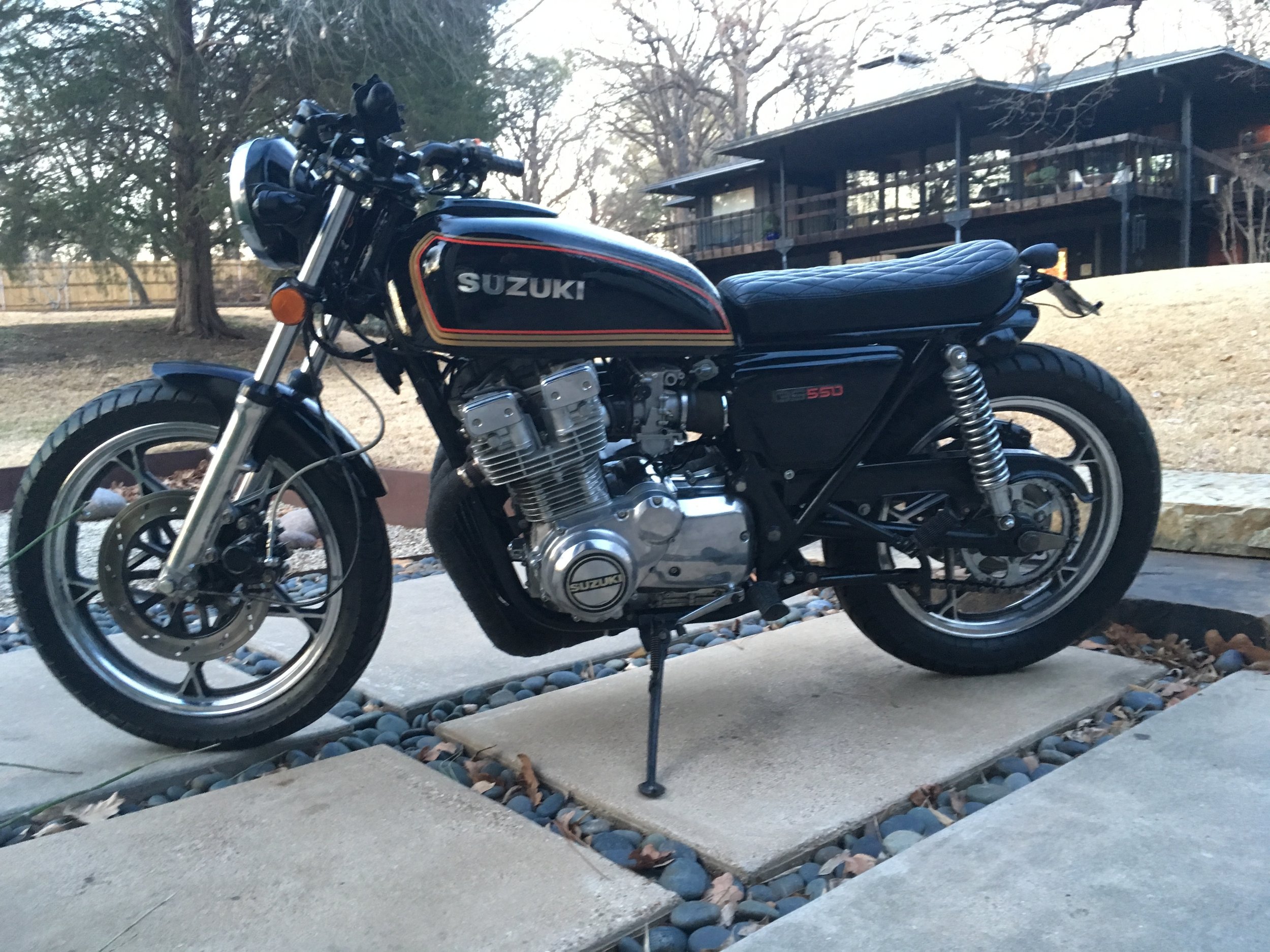   Smaller more discreet turn signals and brake light replaced the stock units. 