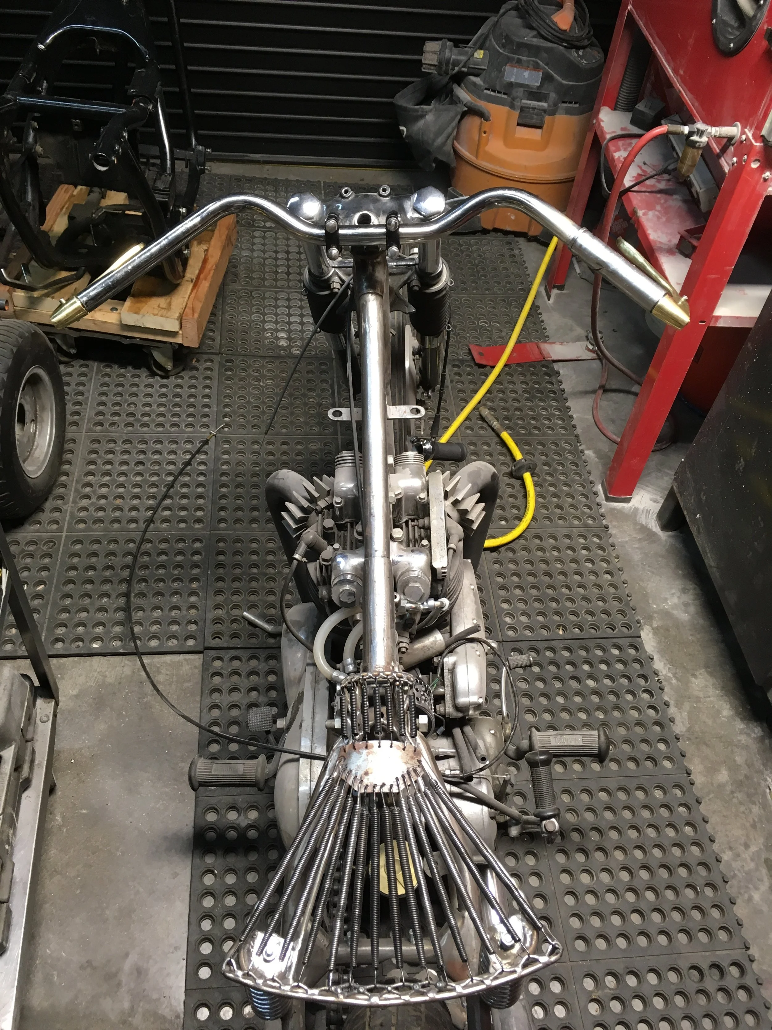 That is about as clean as it gets on the handlebars.